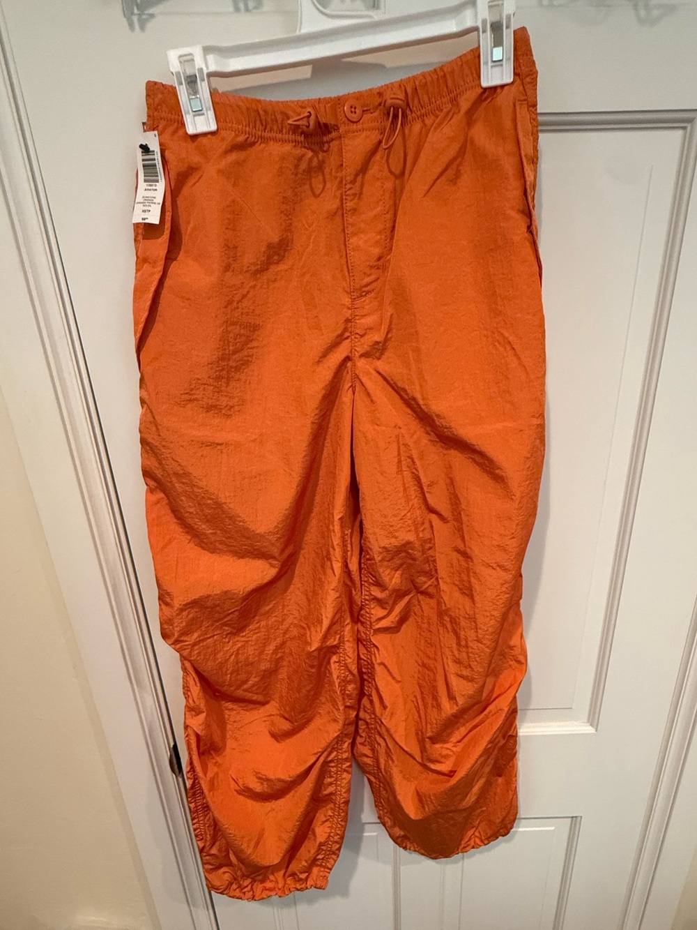 NWT TNA Aritzia Aviator Parachute Pants Orange XS Inseam 29”